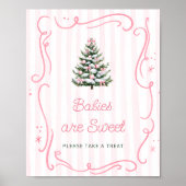 Christmas Tree Babies are Sweet Take a Treat Poster (Voorkant)