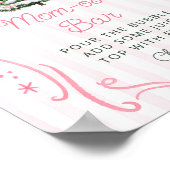 Christmas Tree Baby Shower Mom-osa Bar Poster (Hoek)