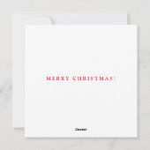 CHRISTMAS TREE BABY'S EERSTE CHRISTMAS CUSTOM HOLI FEESTDAGENKAART (Achterkant)