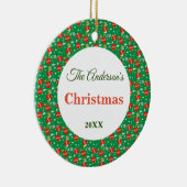 Christmas tree balls surface pattern name year  keramisch ornament (Rechts)