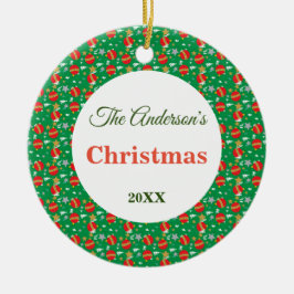 Christmas tree balls surface pattern name year  keramisch ornament