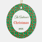 Christmas tree balls surface pattern name year  keramisch ornament (Links)