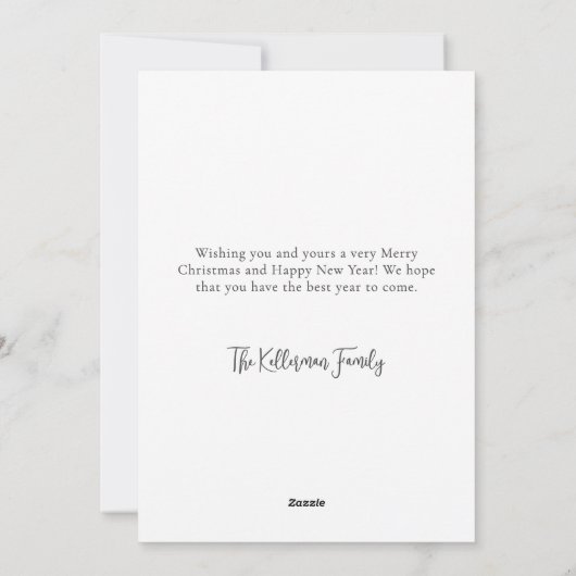 Christmas Tree Beach Feestdagenkaart (Achterkant)