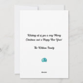 Christmas Tree Beach Mele Kalikimaka Feestdagenkaart (Achterkant)