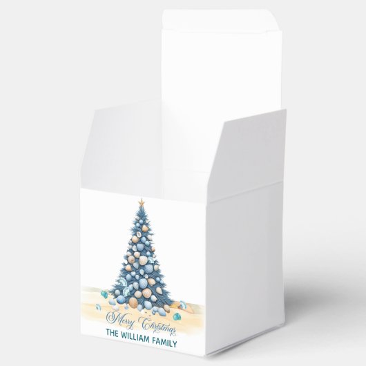 Christmas Tree Beach Merry Christmas Bedankdoosjes (Geopend)