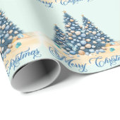 Christmas Tree Beach Merry Christmas Cadeaupapier (Rol Hoek)