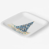 Christmas Tree Beach Merry Christmas Papieren Bordje (Gebogen)