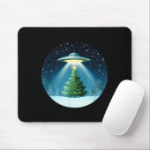 Christmas Tree Beamed By Ufo For Interstellar Holi Muismat (Met muis)