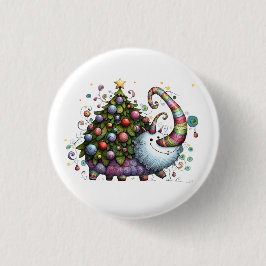 Christmas Tree Beast Button