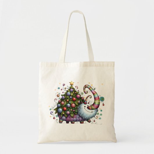 Christmas Tree Beast Canvas tas (Voorkant)
