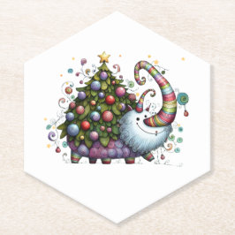 Christmas Tree Beast Paper Onderzetter