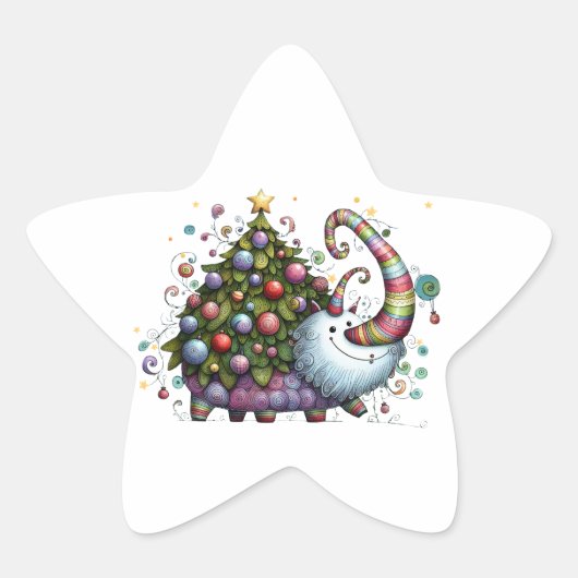 Christmas Tree Beast Sticker (Voorkant)