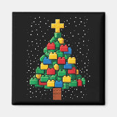 Christmas Tree Block Building Builder Brick Master Magneet (Voorkant)