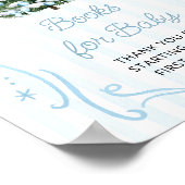Christmas Tree Blue Baby Shower Books for Baby Poster (Hoek)