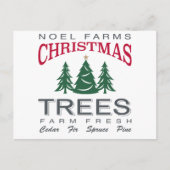 CHRISTMAS TREE BOERDERIJ BRIEFKAART (Voorkant)