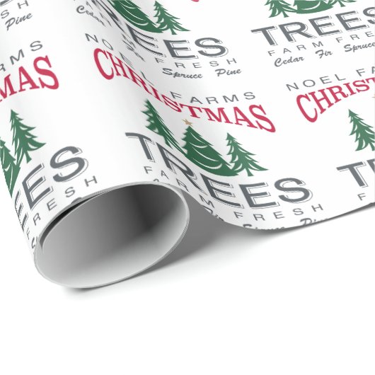 CHRISTMAS TREE BOERDERIJ CADEAUPAPIER (Rol Hoek)