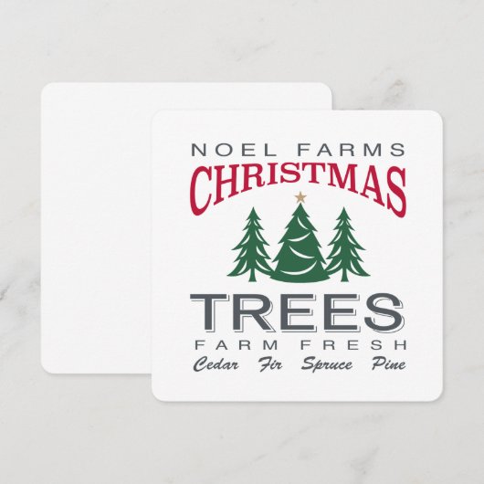 CHRISTMAS TREE BOERDERIJ KAART (Voorkant / Achterkant)