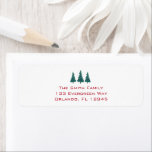 Christmas Tree Boerderij Retour Adreslabel Etiket<br><div class="desc">Geniet van onze kerstboom boerderij retour adres labels.</div>