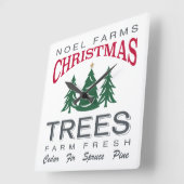 CHRISTMAS TREE BOERDERIJ VIERKANTE KLOK (Hoek)