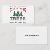 CHRISTMAS TREE BOERDERIJ VISITEKAARTJE (Voorkant / Achterkant)