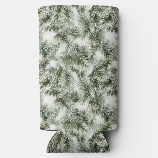 Christmas Tree Branches Seltzer Blikjeskoeler (Achterkant)