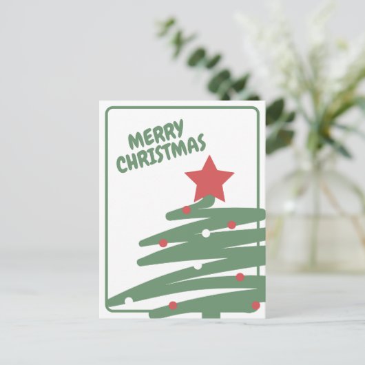 Christmas Tree Briefkaart (Staand voorkant)