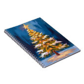 Christmas Tree Bright Star Watercolor Notitieboek (Rechterzijde)