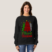 Christmas Tree Buffalo Plaid Red White Green Xmas  Trui (Voorkant volledig)