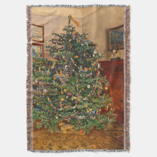 Christmas Tree C Müller Weihnachtsbaum 1914 Deken