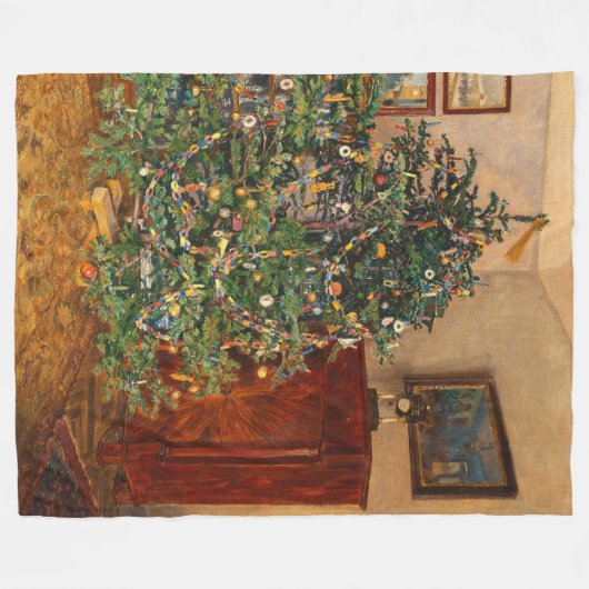Christmas Tree C Müller Weihnachtsbaum 1914 Fleece Deken (Voorkant (Horizontaal))