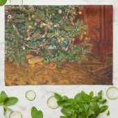 Christmas Tree C Müller Weihnachtsbaum 1914 Theedoek (Gevouwen)