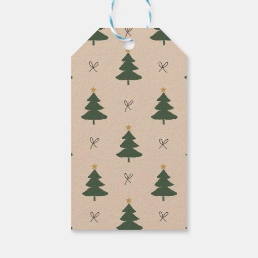 Christmas tree cadeaulabel (Achterkant)