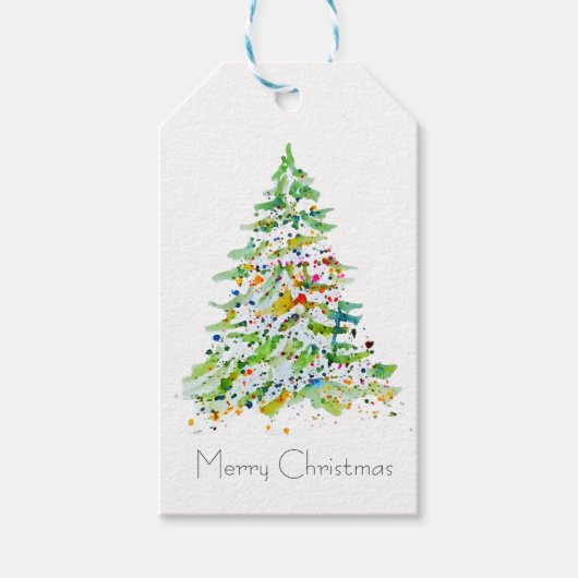 Christmas Tree Cadeaulabel (Voorkant)