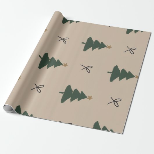 Christmas tree cadeaupapier (Uitgerold)