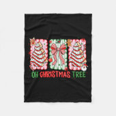 Christmas Tree Cake Funny Quote Oh Christmas Tree  Fleece Deken (Voorkant)