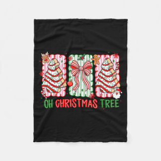 Christmas Tree Cake Funny Quote Oh Christmas Tree  Fleece Deken