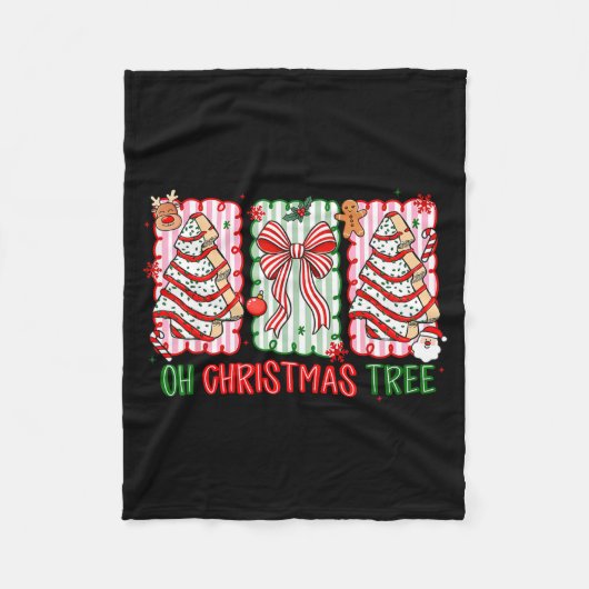 Christmas Tree Cake Funny Quote Oh Christmas Tree  Fleece Deken (Voorkant)