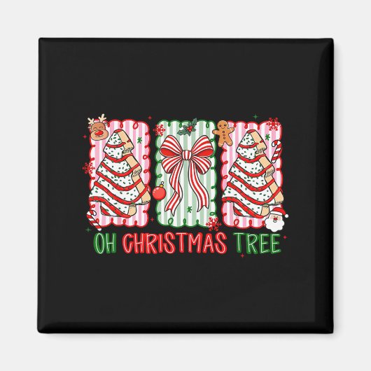 Christmas Tree Cake Funny Quote Oh Christmas Tree  Magneet (Voorkant)