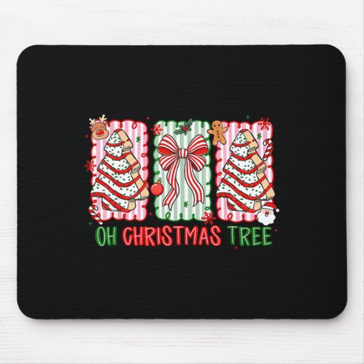 Christmas Tree Cake Funny Quote Oh Christmas Tree  Muismat (Voorkant)