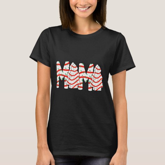 Christmas Tree Cake Mama Xmas Mom Family Matching  T-shirt (Voorkant)