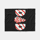 Christmas Tree Cake Matching Family Party Pajama D Fleece Deken (Voorkant (Horizontaal))