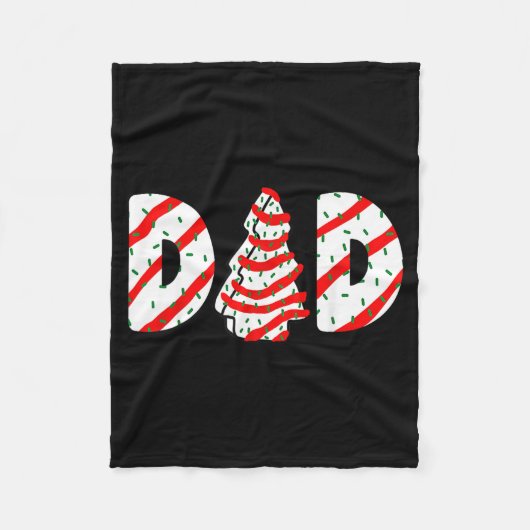 Christmas Tree Cake Matching Family Party Pajama D Fleece Deken (Voorkant)