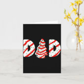 Christmas Tree Cake Matching Family Party Pajama D Kaart (Gele Bloem)