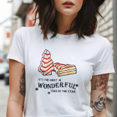 Christmas Tree Cake Printing T-shirt