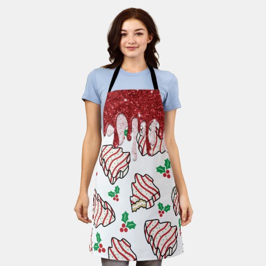 Christmas Tree Cake Schort (Gedragen)