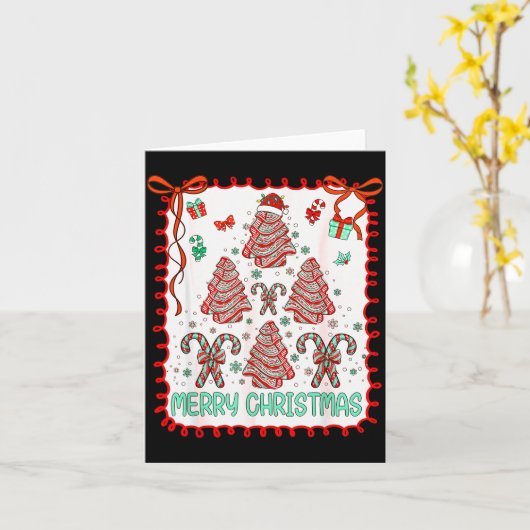 Christmas Tree Cakes Funny Debbie Becky Jen Cake L Kaart (Gele Bloem)