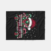 Christmas Tree Candy Dump Truck Christmas Boys Men Fleece Deken (Voorkant (Horizontaal))