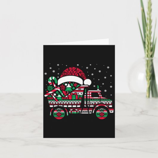 Christmas Tree Candy Dump Truck Christmas Boys Men Kaart (Voorkant)