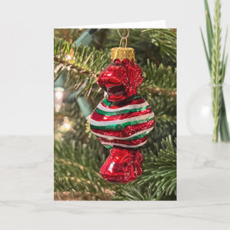 Christmas Tree Candy Ornament Card Bedankkaart
