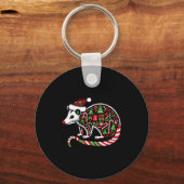 Christmas Tree Candy Ssum Santa Christmas Womens M Sleutelhanger (Voorkant)